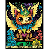 Cute Fantasy Mythical Creatures: Coloring Book Featuring Adorable Animals with Magical Creatures and Imaginary Worlds