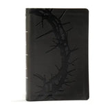 KJV Large Print Personal Size Reference Bible, Charcoal Leathertouch - Imitation Leather
