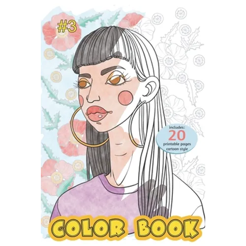 Color Book - portrait -cartoon style- 20 pages