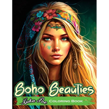 Boho Beauties: Relax and Unleash Your Creativity with Boho Beauties Coloring Book - Paperback