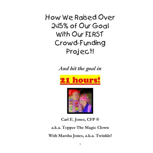 How We Raised Over 245% of Our Goal With Our FIRST Crowd-Funding Project!: What worked for us on our FIRST crowdfunding project!