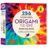 Origami Tie-Dye Patterns Paper Pack Book: 256 Double-Sided Folding Sheets (Includes Instructions for 8 Models)