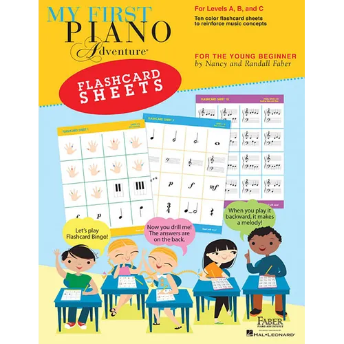 My First Piano Adventure Flashcard Sheets: For the Young Beginner