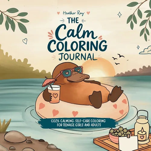 The Calm Coloring Journal: Cozy, Calming, Self-Care Coloring for Teenage Girls and Adults