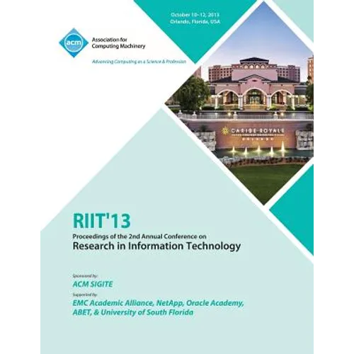 Riit 13 Proceedings of the 2nd Annual Conference on Research in Information Technology