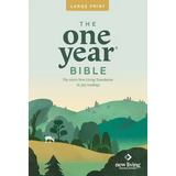 One Year Premium Slimline Bible-NLT-Large Print 10th Anniversary - Paperback