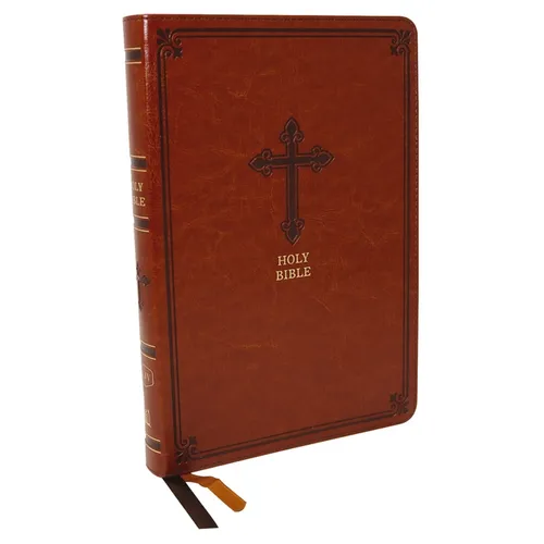 Kjv, Thinline Bible, Large Print, Leathersoft, Brown, Red Letter Edition, Comfort Print