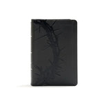 KJV Large Print Compact Reference Bible, Charcoal Leathertouch - Imitation Leather