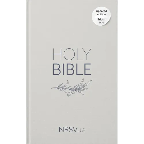Nrsvue Holy Bible, Pale Grey Hardback, Olive Illustration, Navy Ribbon Marker, British Text, Nrsvue New Revised Standard Version Updated Edition, Hard
