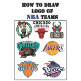 How to Draw LOGO of NBA Teams: Draw Your Historical Basketball Team by Easy Way !!!!!!!!!!!!!!!!!!!!!!!!!!!!!!!!!