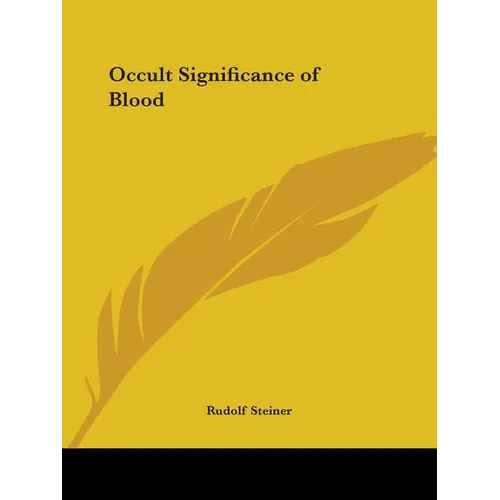 Occult Significance of Blood