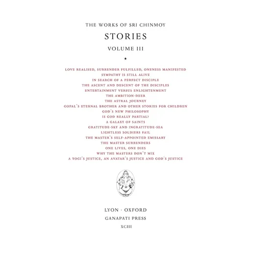 Sri Chinmoy: Stories III