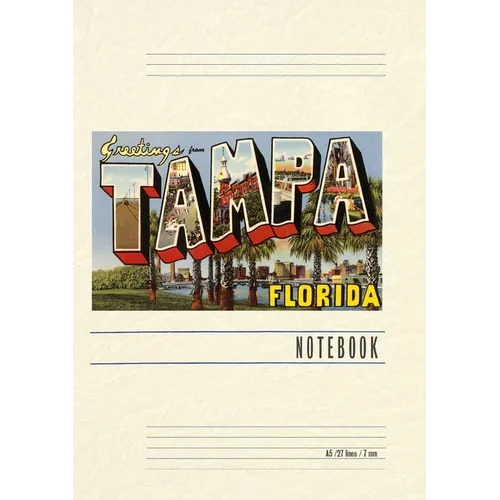 Vintage Lined Notebook Greetings from Tampa, Florida