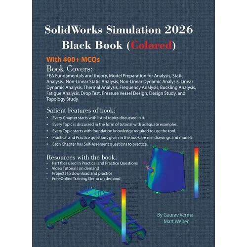 SolidWorks Simulation 2026 Black Book: (Colored)