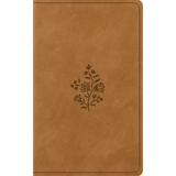 ESV Vest Pocket New Testament with Psalms and Proverbs, Red Letter (Trutone, Nubuck Caramel, Wildflower Design) - Imitation Leather
