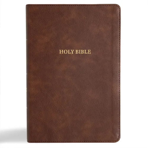 CSB Grace Bible, Brown Leathertouch (Dyslexia Friendly)