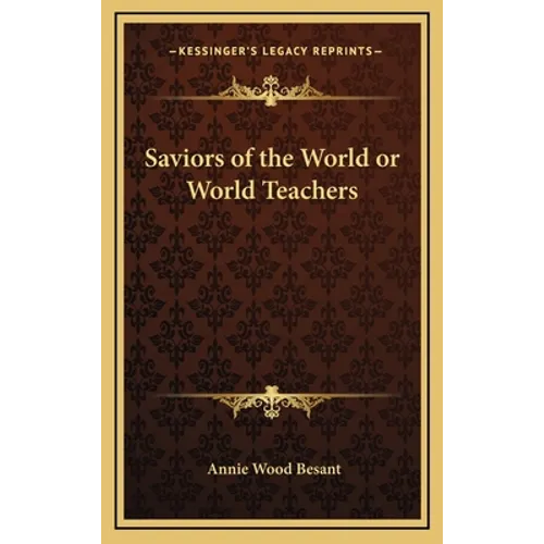 Saviors of the World or World Teachers