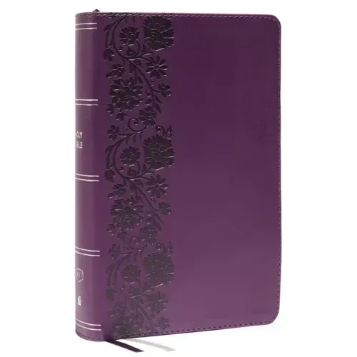 KJV Holy Bible: Large Print Single-Column with 43,000 End-Of-Verse Cross References, Purple Leathersoft, Personal Size, Red Letter, Comfort Print: Kin
