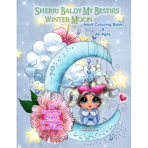 Sherri Baldy My Besties Winter Moon Adult Coloring Book and all ages