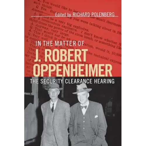 In the Matter of J. Robert Oppenheimer