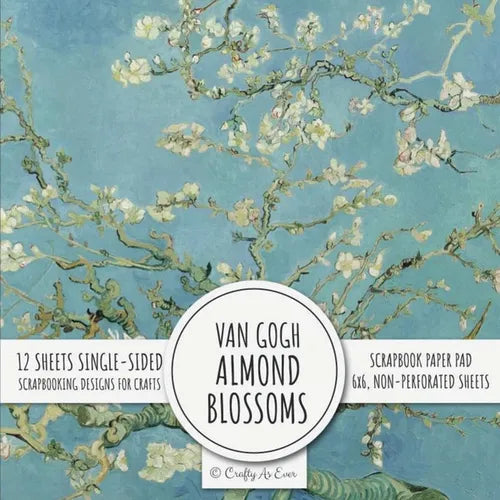 Van Gogh Almond Blossom Scrapbook Paper Pad: 6x6 Scrapbooking Designs for Cardmaking, DIY Crafts, Printmaking, and Papercrafts