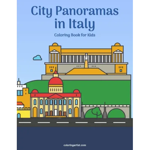 City Panoramas in Italy Coloring Book for Kids