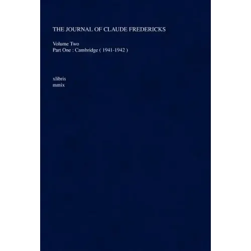 The Journal Of Claude Fredericks