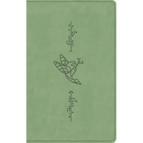 ESV Kid's Bible, Thinline, Red Letter (Trutone, Light Green, Bird of the Air Design)
