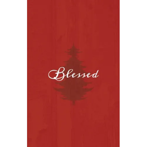 Blessed: A Red Hardcover Decorative Book for Decoration with Spine Text to Stack on Bookshelves, Decorate Coffee Tables, Christmas Decor, Holiday Deco