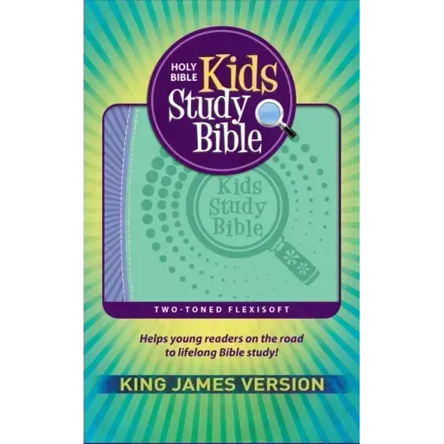 KJV Kids Study Bible, Flexisoft (Red Letter, Imitation Leather, Purple/Green)