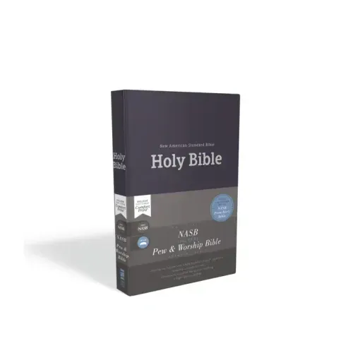 Nasb, Pew and Worship Bible, Hardcover, Blue, 1995 Text, Comfort Print