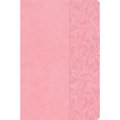CSB Large Print Thinline Bible, Value Edition, Soft Pink Leathertouch