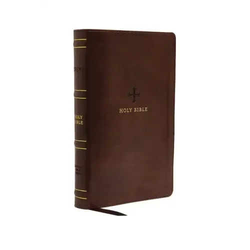 Nrsv, Catholic Bible, Standard Personal Size, Leathersoft, Brown, Comfort Print: Holy Bible