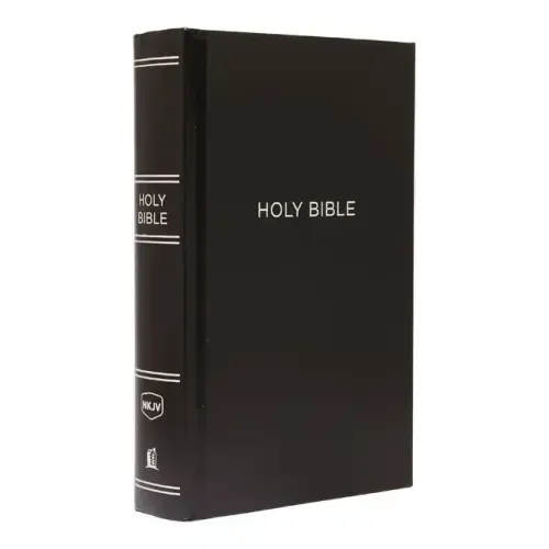 NKJV, Pew Bible, Large Print, Hardcover, Black, Red Letter Edition