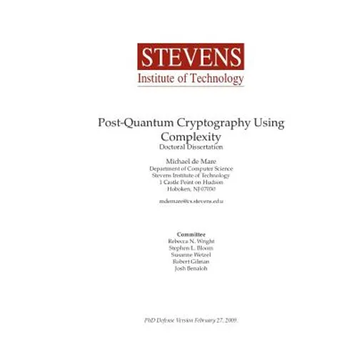 Post-Quantum Cryptography Using Complexity
