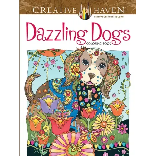 Creative Haven Dazzling Dogs Coloring Book