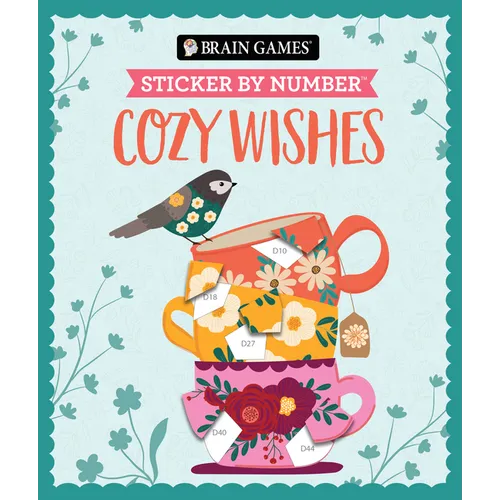 Brain Games - Sticker by Number: Cozy Wishes (27 Images to Sticker)