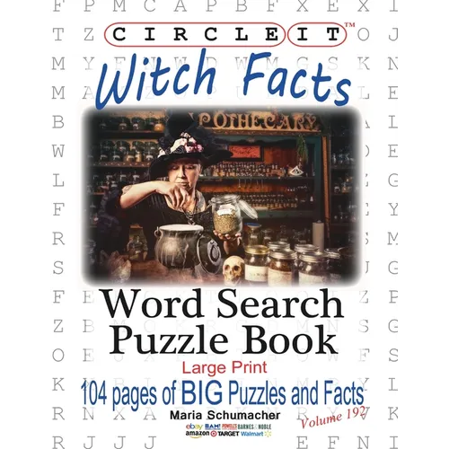Circle It, Witch Facts, Word Search, Puzzle Book