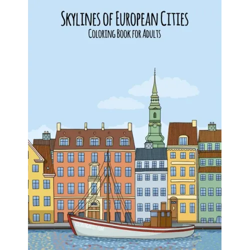 Skylines of European Cities Coloring Book for Adults