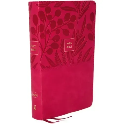 Nkjv, Reference Bible, Personal Size Large Print, Leathersoft, Pink, Thumb Indexed, Red Letter Edition, Comfort Print: Holy Bible, New King James Vers
