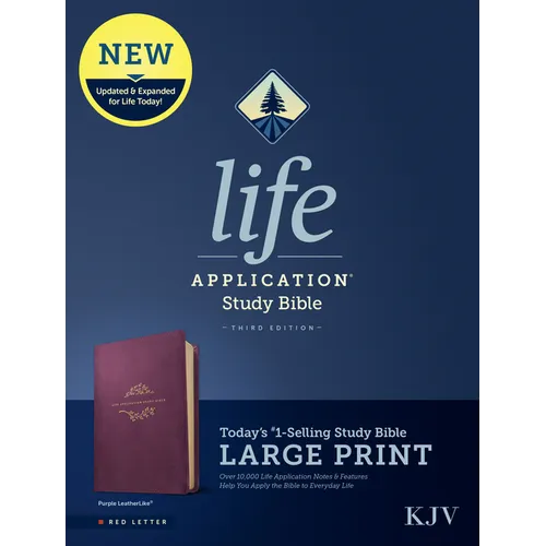 KJV Life Application Study Bible, Third Edition, Large Print (Leatherlike, Purple, Red Letter)