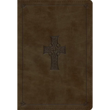 ESV Student Study Bible (Trutone, Olive, Celtic Cross Design) - Imitation Leather