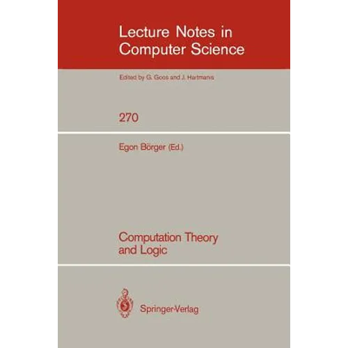Computation Theory and Logic