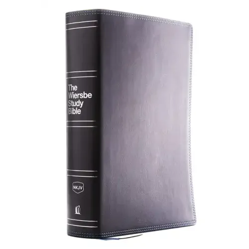 Nkjv, Wiersbe Study Bible, Leathersoft, Black, Comfort Print: Be Transformed by the Power of God's Word