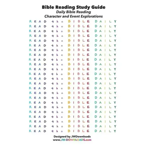 Read the Bible Daily - Bible Reading Guide, Event and Character Exploration