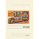 Vintage Lined Notebook Greetings from Palm Springs, California - Paperback