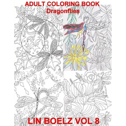 Adult Coloring Book Dragonflies