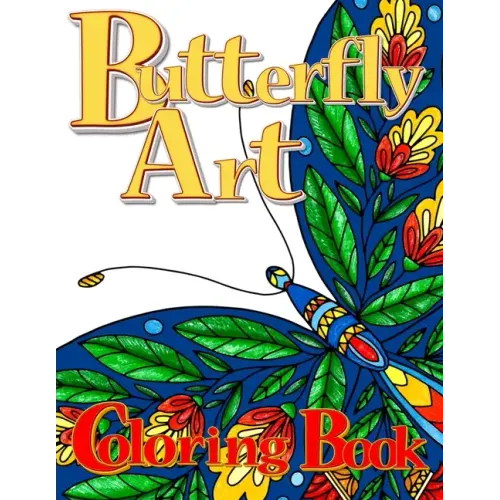 Butterfly Art Coloring Book for Adults