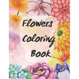 Flower Coloring Book - Paperback