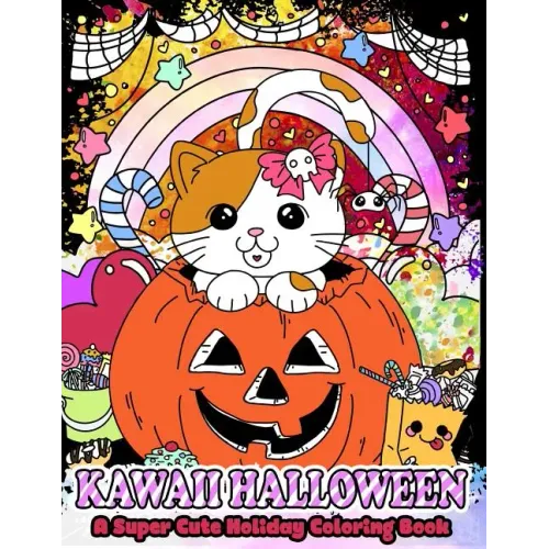 Kawaii Halloween: A Super Cute Holiday Coloring Book